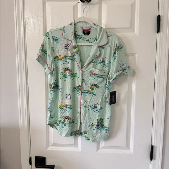 Kate Spade New York® Boxer Short Sleeve PJ Set. - Picture 3 of 10